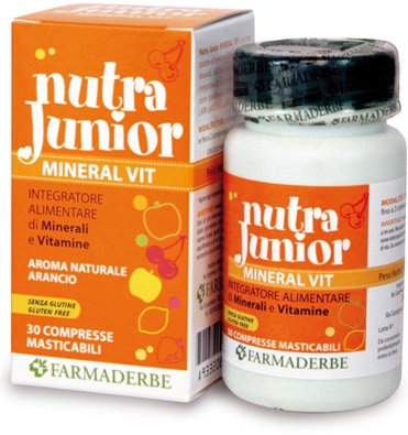 NUTRA JUNIOR MINERAL VITAMINE 30 COMPRESSE 45 G - Farmacia-flash.it