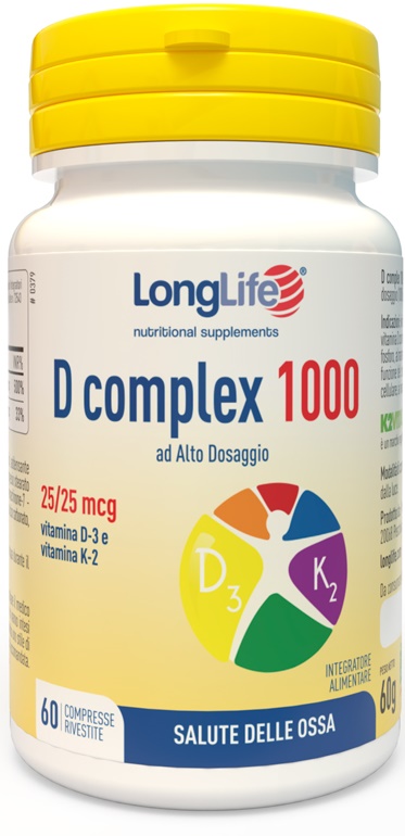 LONGLIFE D COMPLEX 1000 60 COMPRESSE - Farmacia-flash.it