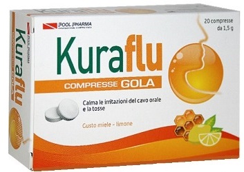 KURAFLU GOLA LIMONE/MIELE 20 COMPRESSE - Farmacia-flash.it