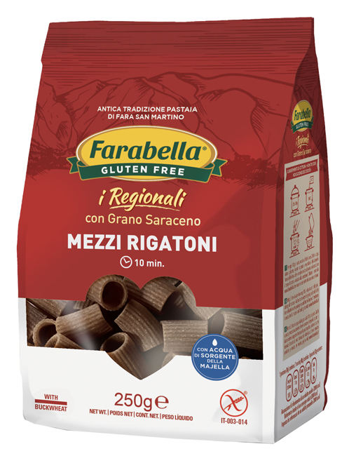 FARABELLA MEZZI RIGATONI AL GRANO SARACENO 250 G - Farmacia-flash.it