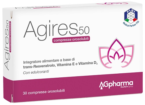 AGIRES 50 30 COMPRESSE OROSOLUBILI SCATOLA 5,4 G - Farmacia-flash.it