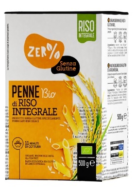 ZERO% GLUTINE PENNE DI RISO INTEGRALE SENZA GLUTINE BIO 500 G - Farmacia-flash.it