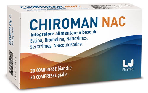 CHIROMAN NAC 20 COMPRESSE BIANCHE + 20 COMPRESSE GIALLE - Farmacia-flash.it