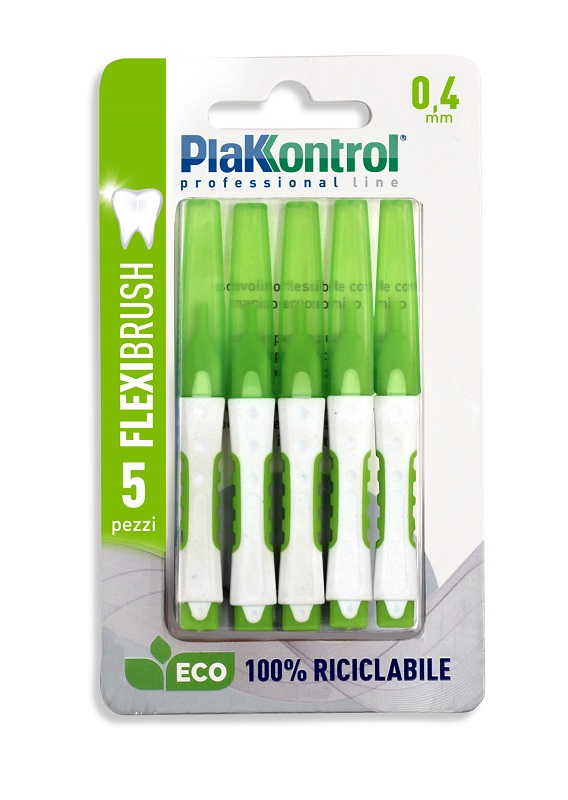 PLAKKONTROL SCOVOLINO INTERDENTALE FLEXI BRUSH04 BLISTER 5 PEZZI - Farmacia-flash.it