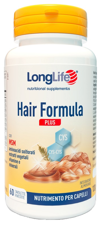 LONGLIFE HAIR FORMULA PLUS 60 TAVOLETTE - Farmacia-flash.it