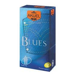 PROFILATTICO ANSELL AKUEL MANIX BLUES B 12 PEZZI - Farmacia-flash.it