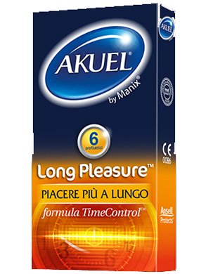 PROFILATTICO ANSELL AKUEL BY MANIX LONG PLEASURE B 6 PEZZI - Farmacia-flash.it