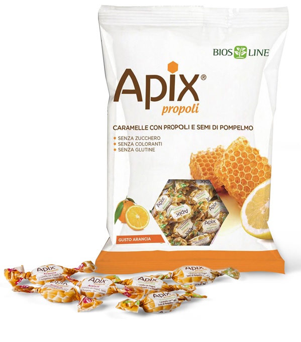 APIX PROPOLI CARAMELLA ARANCIA 50 G - Farmacia-flash.it