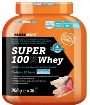 SUPER100% WHEY SMOOTH WHITE CHOCO/STRAWBERRY 908 G - Farmacia-flash.it