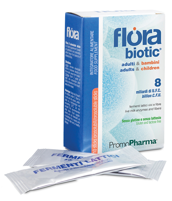 FLORA 8 10 STICK OROSOLUBILI ADULTI E BAMBINI - Farmacia-flash.it
