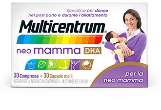 MULTICENTRUM NEO MAMMA DHA 30 COMPRESSE + 30 CAPSULE MOLLI - Farmacia-flash.it