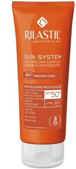 RILASTIL SUN SYSTEM PHOTO PROTECTION THERAPY SPF50+ LATTE 100 ML - Farmacia-flash.it