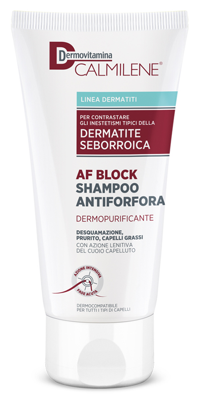 DERMOVITAMINA CALMILENE AF BLOCK SHAMPOO ANTIFORFORA DERMOPURIFICANTE DERMATITE SEBORROICA 200 ML - Farmacia-flash.it