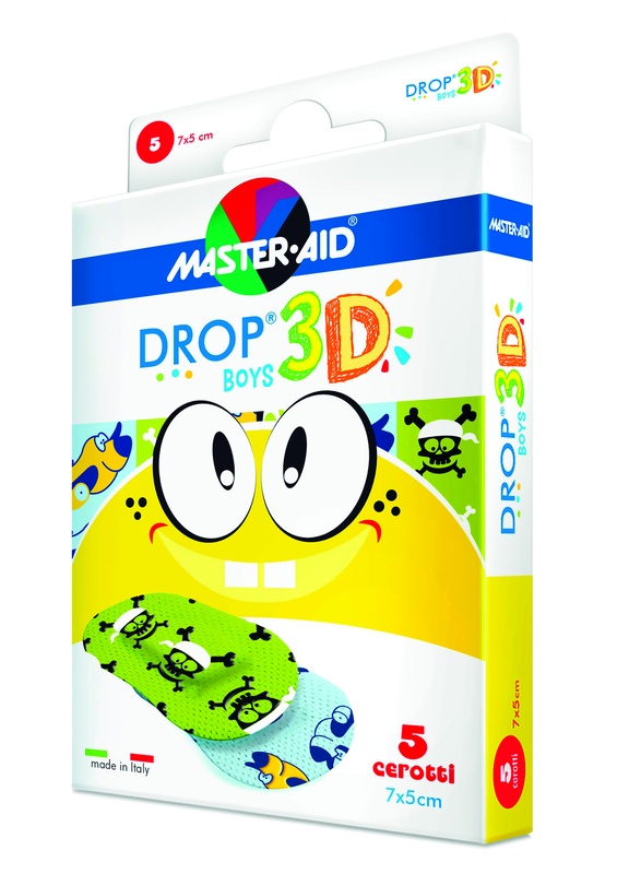CEROTTO MASTER-AID DROP3D BOYS 7X5 5 PEZZI - Farmacia-flash.it