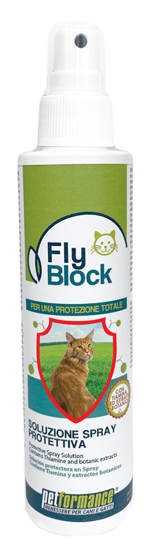 FLYBLOCK SOLUZIONE SPRAY PROTEZIONE GATTO 150 ML - Farmacia-flash.it