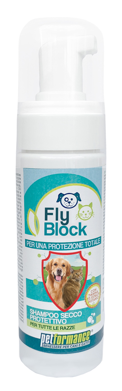 FLYBLOCK SHAMPOO SECCO CANI/GATTI 150 ML - Farmacia-flash.it