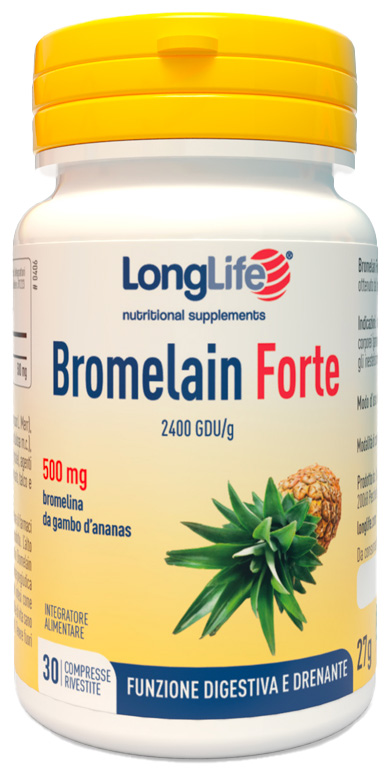 LONGLIFE BROMELAIN FORTE 30 COMPRESSE - Farmacia-flash.it