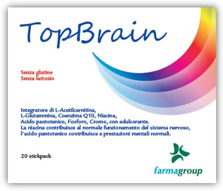 TOPBRAIN 20 STICK 4,5 G - Farmacia-flash.it