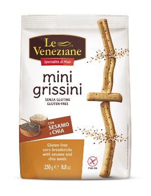 LE VENEZIANE MINI GRISSINI SESAMO E CHIA 250 G - Farmacia-flash.it
