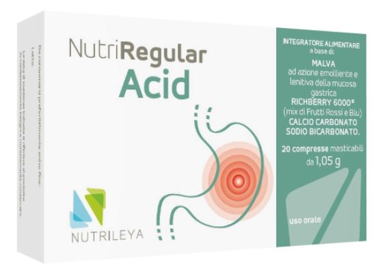 NUTRIREGULAR ACID 20 COMPRESSE MASTICABILI - Farmacia-flash.it