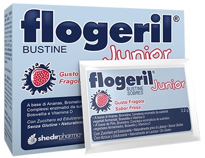 FLOGERIL JUNIOR FRAGOLA 20 BUSTINE - Farmacia-flash.it