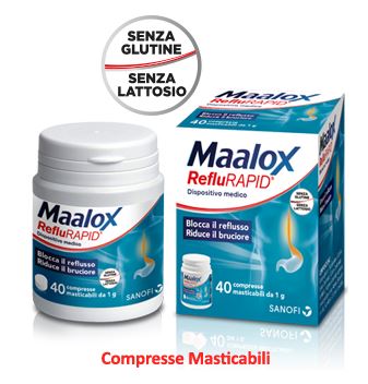 MAALOX REFLURAPID 40 COMPRESSE MASTICABILI - Farmacia-flash.it