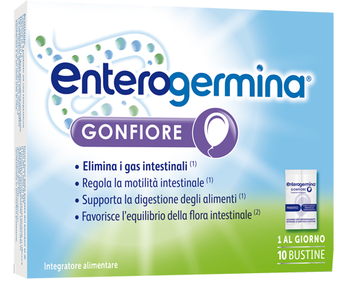 ENTEROGERMINA GONFIORE 10 BUSTINE BIPARTITE - Farmacia-flash.it