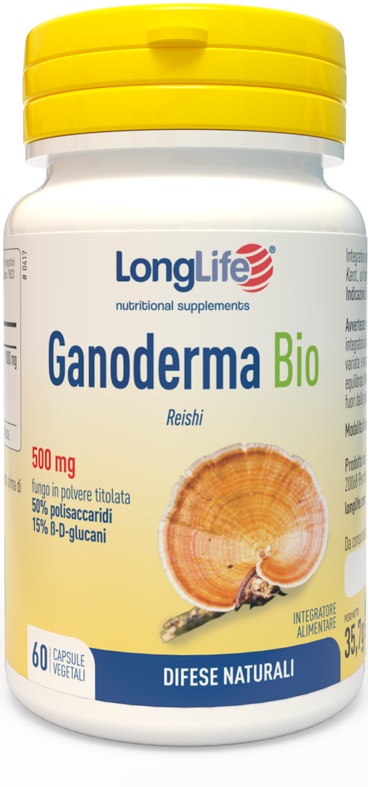 LONGLIFE GANODERMA BIO 60 CAPSULE - Farmacia-flash.it