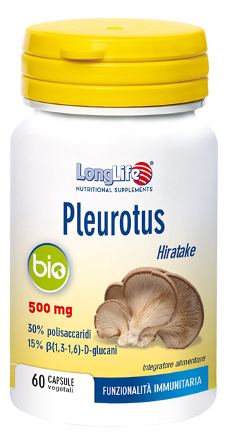 LONGLIFE PLEUROTUS BIO 60 CAPSULE - Farmacia-flash.it
