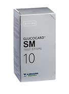 TEST STRIPS PER MISURAZIONE GLICEMIA GLUCOCARD SM 10 PEZZI - Farmacia-flash.it