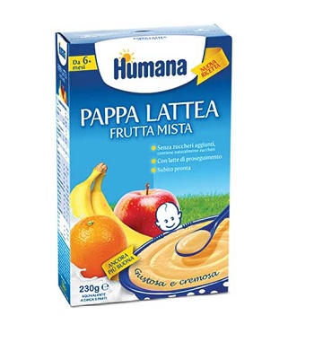 HUMANA PAPPA FRUTTA MISTA 230 G - Farmacia-flash.it