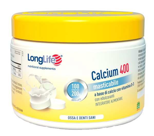 LONGLIFE CALCIUM LATTE 100 COMPRESSE 400 MG - Farmacia-flash.it