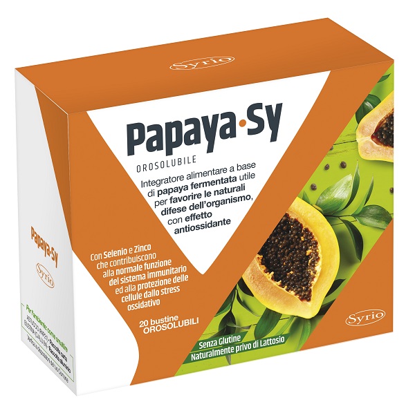 PAPAYA-SY 20 BUSTINE 92 G POLVERE OROSOLUBILE - Farmacia-flash.it
