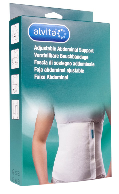 ALVITA FASCIA ADDOMINALE MISURA 1 CIRCONFERENZA 75-95 CM - Farmacia-flash.it