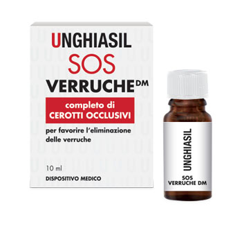 DISPOSITIVO MEDICO PER VERRUCHE IN FLACONE CON PENNELLINO 10 ML + 9 CEROTTI COPRIVERRUCA - Farmacia-flash.it