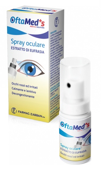 OFTAMED'S SPRAY OCULARE OCCHI ROSSI E IRRITATI ESTRATTO EUFRASIA 10 ML - Farmacia-flash.it