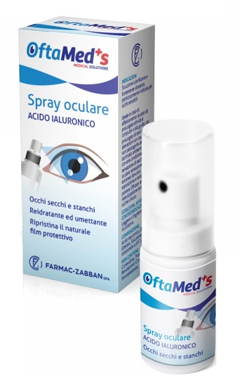 OFTAMED'S SPRAY CULARE OCCHI SECCHI E STANCHI ACIDO IALURONICO 10 ML - Farmacia-flash.it