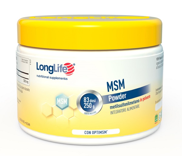 LONGLIFE MSM POWDER 250 G - Farmacia-flash.it