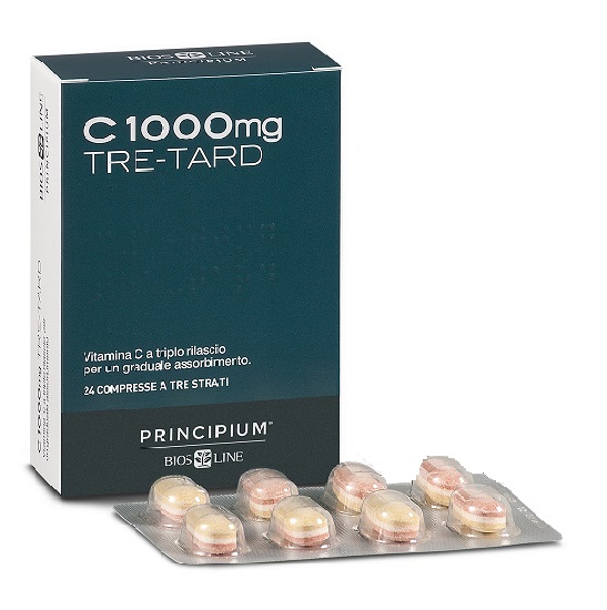 PRINCIPIUM C 1000 MG TRE-TARD 24 COMPRESSE A TRE STRATI - Farmacia-flash.it