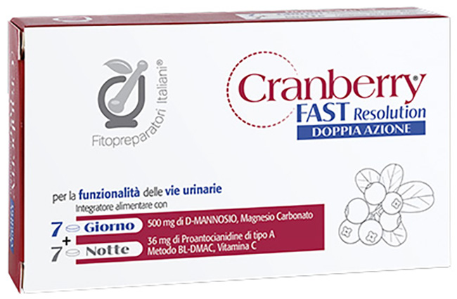 CRANBERRY D-FAST 7 COMPRESSE + 7 COMPRESSE - Farmacia-flash.it