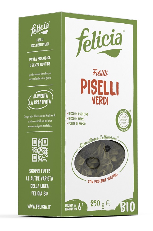 FELICIA BIO FUSILLI PISELLI VERDI 250 G - Farmacia-flash.it