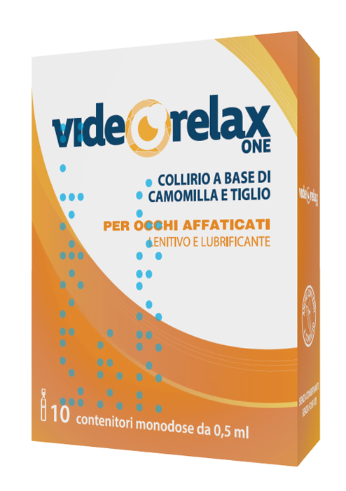 COLLIRIO VIDEORELAX ONE LENITIVO E LUBRIFICANTE OCCHI AFFATICATI 10 CONTENITORI MONODOSE 0,5 ML - Farmacia-flash.it