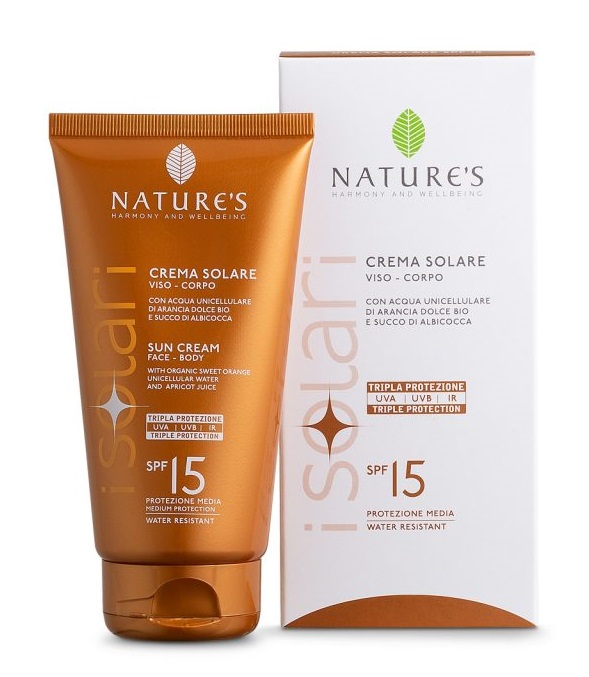NATURE'S I SOLARI CREMA SOLARE VISO E CORPO SPF 15 IR SUN 150 ML - Farmacia-flash.it