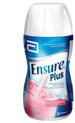 ENSURE PLUS FRAGOLA 4 BOTTIGLE DA 200 ML - Farmacia-flash.it