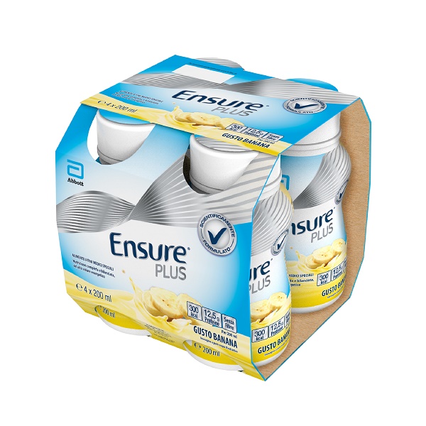 ENSURE PLUS BANANA 4 BOTTIGLIE DA 200 ML - Farmacia-flash.it