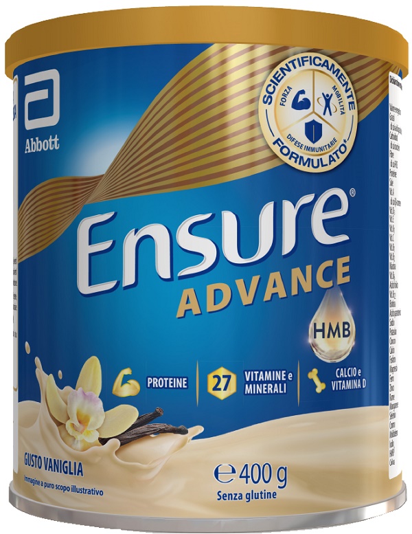 ENSURE ADVANCE VANIGLIA 400 G - Farmacia-flash.it