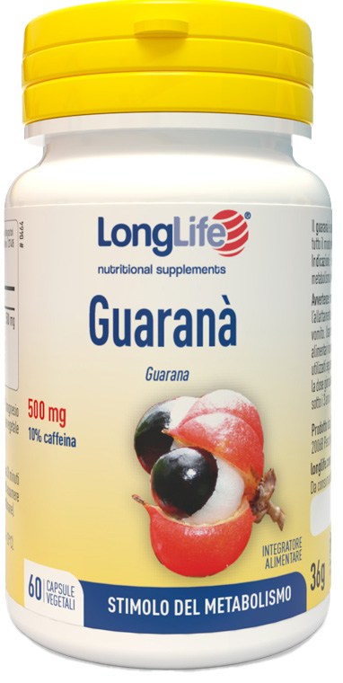 LONGLIFE GUARANA 60 CAPSULE VEGETALI - Farmacia-flash.it