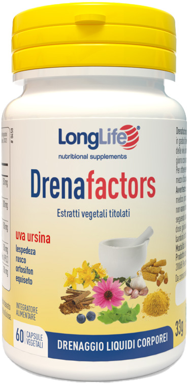 LONGLIFE DRENAFACTORS 60 CAPSULE - Farmacia-flash.it