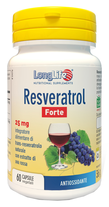 LONGLIFE RESVERATROL FORTE 60 CAPSULE - Farmacia-flash.it