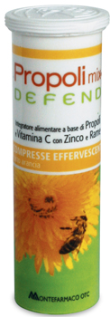 PROPOLI MIX DEFEND 10 COMPRESSE EFFERVESCENTI GUSTO ARANCIA - Farmacia-flash.it